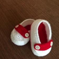Crochet baby shoes Handmade wool baby Toddler Infant sneakers booties slippers