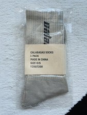 New Yeezy Crew Calabasas Kanye West Long Socks Beige 1 Pack