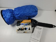 Car Winter Ice Snow Scraper with Mitt Fleece Glove Window Windshield Ice Remover