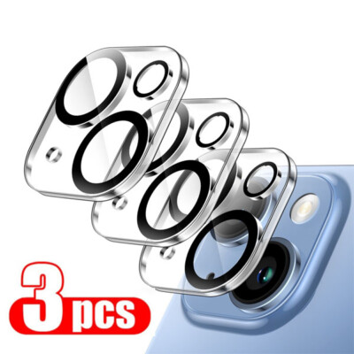 #ad Camera Lens Protector For iPhone 15 14 13 12 11 Pro Max Min Tempered Glass Cover $3.79