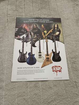 FPOT208 MAGAZINWERBUNG 12X9'' ESP GITARREN