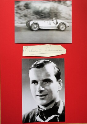 Richard Seaman Autogramm original autograph Certificate of Authenticity