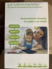 8.5-Inch LCD Writing Tablet, Black Environmental Friendly.