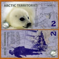 Arctic Territories, $2, 2010, Polymer, UNC Baby Seal