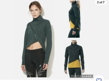 Asics Women's Running Jacket Fuzex Long Sleeve Zip Wrap Jacket - Green Xs