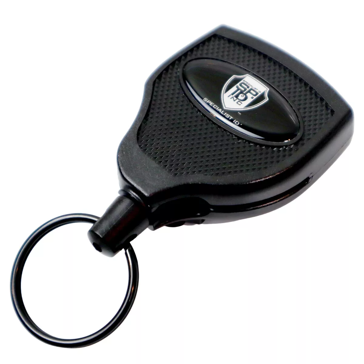 Belt Clip Key Reel, Retractable, Black With 48-In.