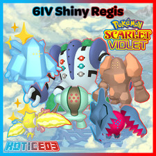 ✨Shiny Regi Pack 6IV✨ Pokemon Scarlet & Violet 🚀Fast🚀 Indigo Disk DLC