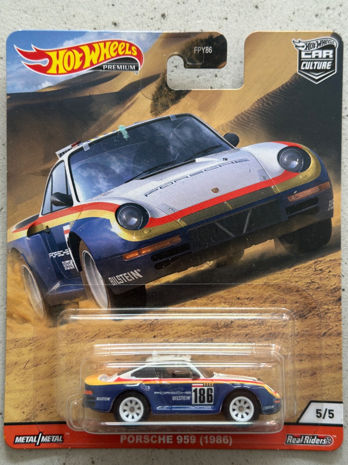 Hot Wheels Premium Wild Terrain PORSCHE 959 1986 Rothmans Rally Car Culture