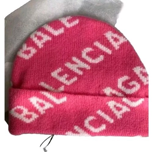 BALENCIAGA Knit Beanie Hat Pink Rare New Unused | eBay
