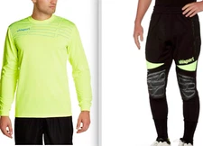 New Uhlsport $165 Pro Goalkeeper Set Match Jersey + Akzent Pant XXL Bright Neon