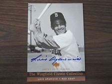 Luis Aparicio Autograph / Signed 2005 Sweet Spot Classic 5x7 Card Boston Red Sox