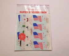 Mrs. Grossman's Lot of 9 Sheets Strips ~America Sticker Pack~ Brand New HTF