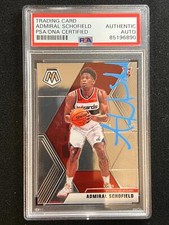 2019-20 Panini Mosaic #202 Admiral Schofield Signed Card AUTO PSA Slabbed RC Wiz