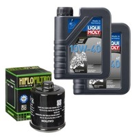 Hiflo ÖLfilter Set Liqui Moly 10W-40 2L FüR Hyosung GD 250 R I KM4NF46D Bj.2016