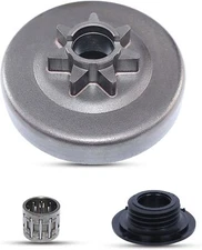 3/8"-7 Spur Sprocket Clutch Drum Kit # 537291604 For Husqvarna 455 460 Rancher