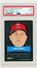2016 Mike Trout Topps Heritage 1967 Stand-up #14 Mint PSA 9 low pop.