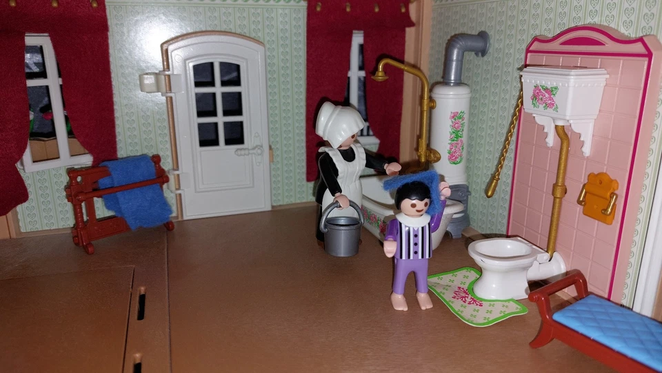 Playmobil 70890 Puppenhaus + Küche, Bad, Wohnz, Kinderz,Schlafz,Garten Möbel OVP - Bild 4 von 4