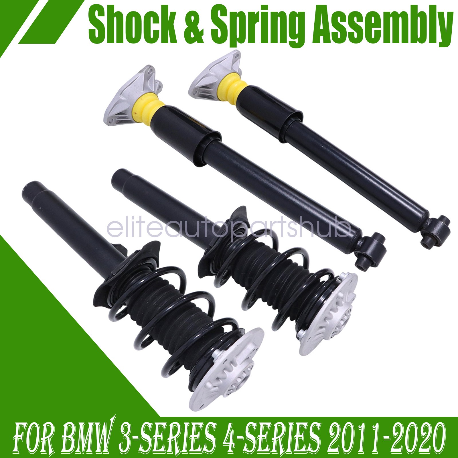 4PCS Front Rear Shock Struts Assys For BMW F30 F31 F36 328xi 330i 428i 435i RWD