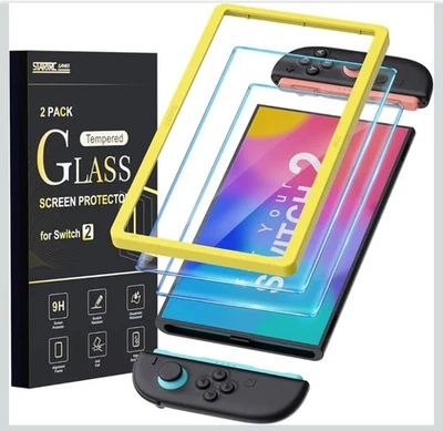 STARTRC GAMES 2 Pack HD Screen Protector for Nintendo Switch 2 Anti Blue Light Screen Cover