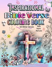 Inspirational Bible Verse Coloring Book: Relax As You Color Through 60 Bible Ver