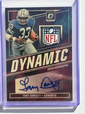 2024 Panini Donruss Optic Gold Vinyl Tony Dorsett Dynamic Patch Auto 1/1 Cowboys