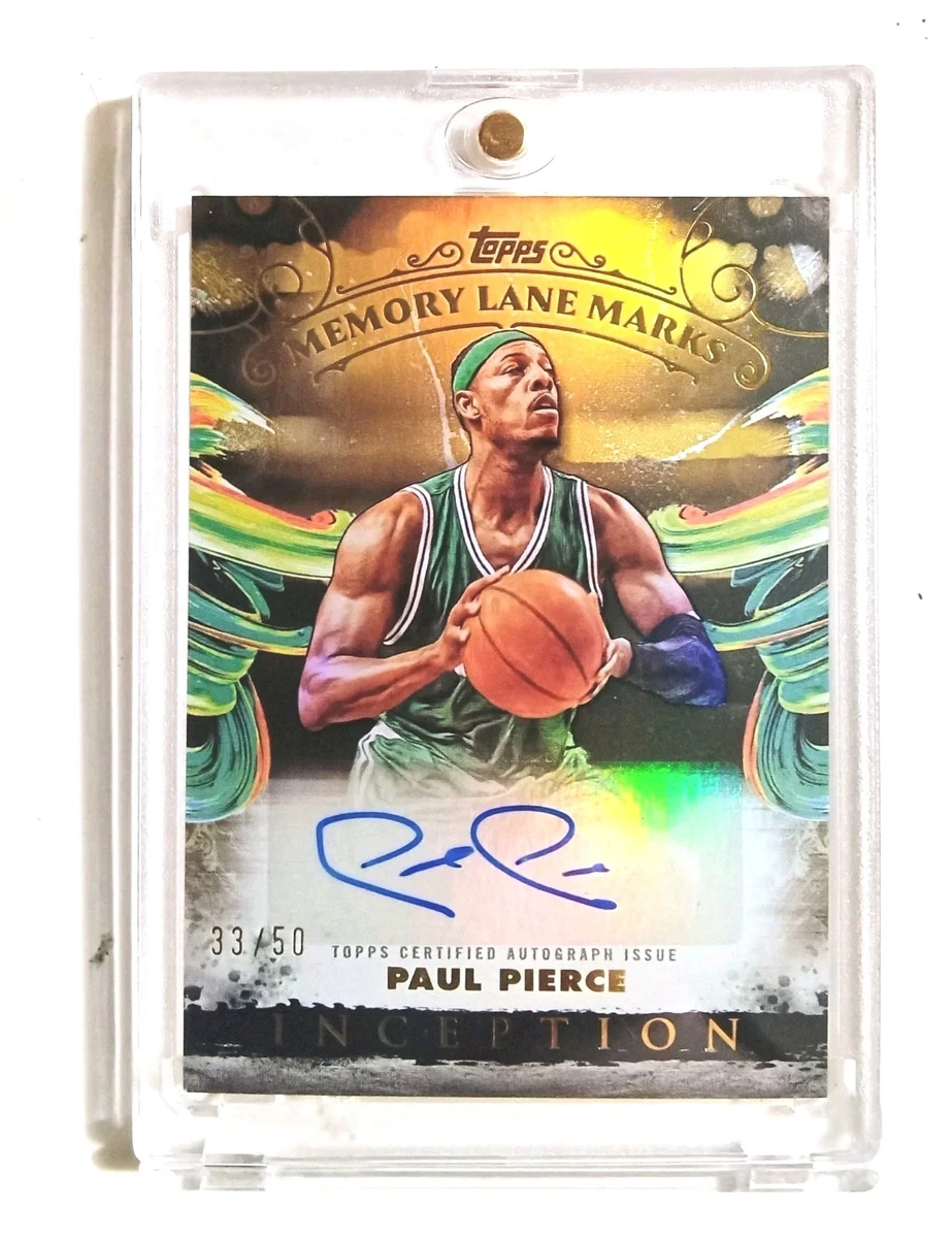 Topps Paul Pierce Basketball Autographed Sports Trading Cards
