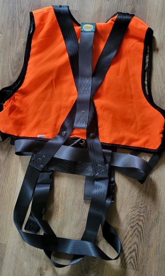 Cabela's Reversible Tree Safety Harness XL (200-275) Blaze Orange Camouflage (T6 - Image 4 of 4
