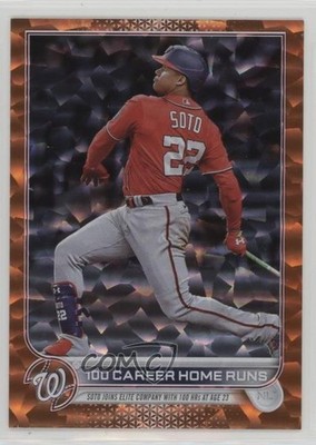 2022 Topps Update Orange Foil 3/299 Juan Soto Checklist #US68 16mf