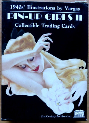 TC PIN UP GIRLS II by VARGAS Premium Trading Card Set (50) 1940's Illustrations