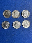 6 diff Roosevelt Dimes Silver Lot 1947-S-64-D