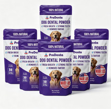 6 Pack ProDenta Dog Dental Powder for Teeth 30 Scoops 2.75oz
