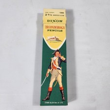 Vintage Box Dixon Ticonderoga 1388 2-5/10 Medium Pencils 12 Pencils NOS