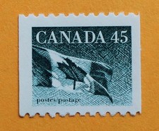 Canada 45 cent stamp 1995 MNH # 1396 Flag Roll Stamp (coil)