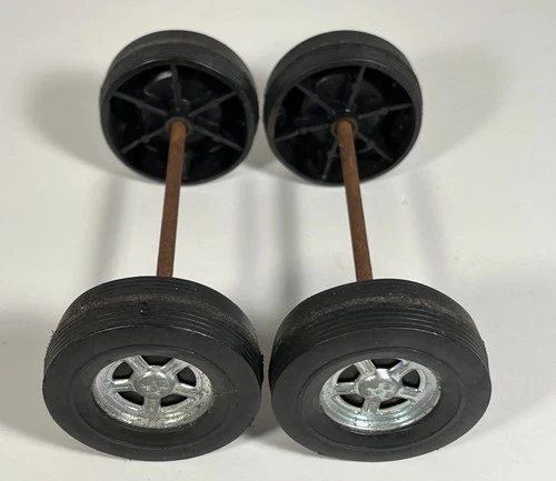 Structo 5 Spoke Set Of 4 Wheels Tires Axle Assembly Parts Restore Custom