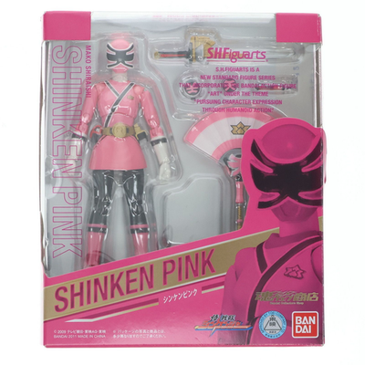 ［完売品］OGLINEN SH ピンク Samurai Sentai Shinkenger S.H.Figuarts Shinken Pink BANDAI Zord