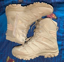 Merrell Moab 3 Tactical 8" Waterproof Military Boots Zip Men’s Size 11 J004107