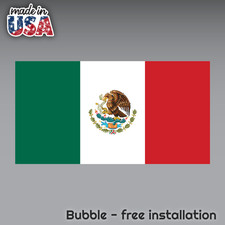 Mexico Flag Mexican Decal Sticker Made Usa Car Truck Window 3m Vinyl Laptop Yeti