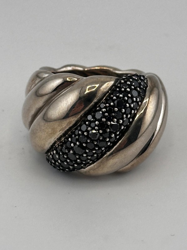 David Yurman Hampton Cable Ring in Sterling Silver Size 7.5