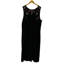 Ann Taylor Loft Floral Embroidered Sleeveless Crew Neck Dress Size 28W