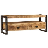 TV Schrank HäNgeschrank Wandschrank Lowboard 120X35X45 Cm Mangoholz Massiv T