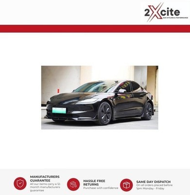 Bodykit für Tesla Model 3 ab 2024 Diffusor Splitter Highland Model Glanz Schwarz