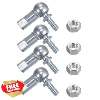 uxcell M6 Angle Ball Joint A3-Steel 4 Pcs