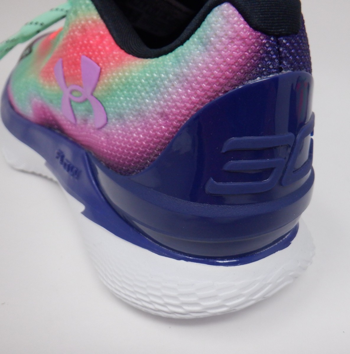 Size 8 - Under Armour Curry 1 Low FloTro Black/White for sale