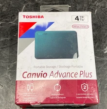 TOSHIBA 4TB Canvio Advance Portable External Hard Drive USB 3.0 HDTCA40XGCCA
