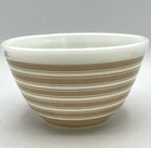 New ListingVTG Pyrex Rainbow Stripes Sandwood Tan #401 Mixing Nesting Bowl 1.5 PT. 5 1/2" D