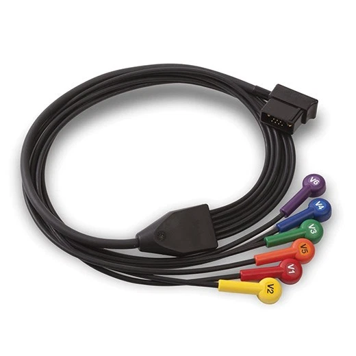 Zoll E Series & M Series ECG V-Lead 12 Lead Precordial Patient Cable 8000-1008 - Image 4 of 4