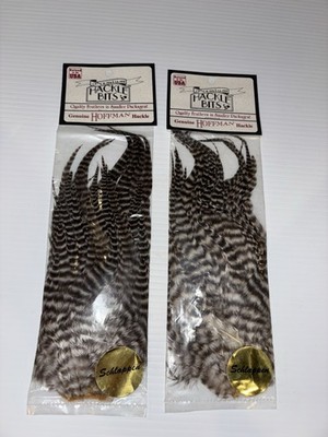 Two Vintage Hoffman Whiting Schlappen Packs Fly Tying Feathers Fly Tying