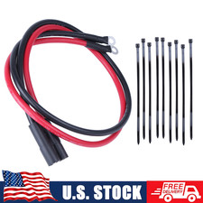 Metal Black Red Power Ground Cable Full Set For Boss Snow Plows 1304741 Hyd01690 Metal Black Red Power Ground Cable Full Set For Boss Snow Plows 1304741 Hyd01690
