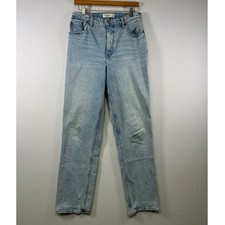 Abercrombie  Fitch The 90s Straight Jeans Womens 29/8L Light Wash Curve Love