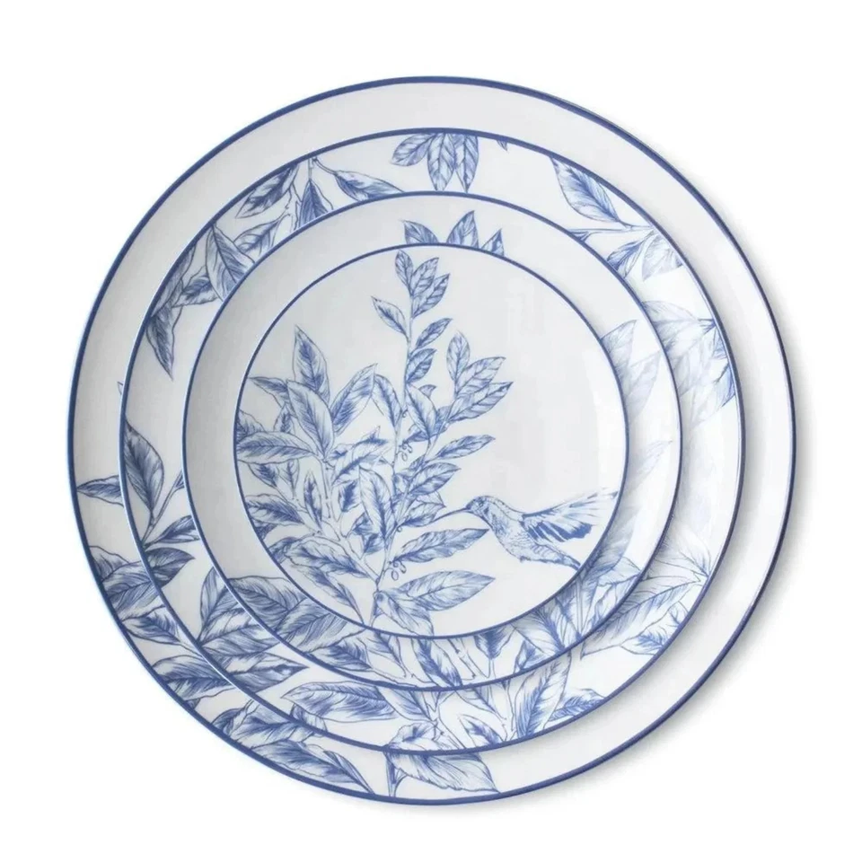 Designer Blau Luxus Bone China Geschirrset